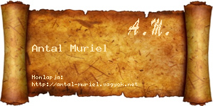 Antal Muriel névjegykártya